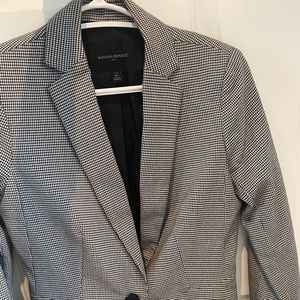 Banana Republic herringbone blazer